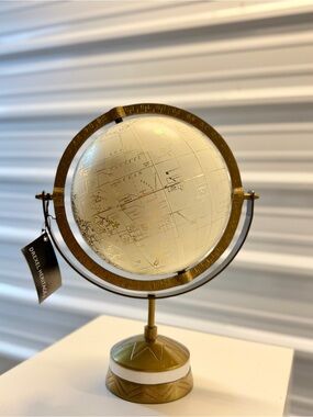 Drexel Heritage Decorative World Globe Brass Stand New With Tags 14”